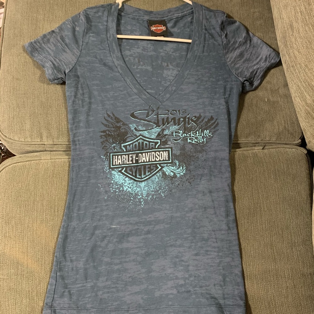 Harley Davison V-neck T-shirt